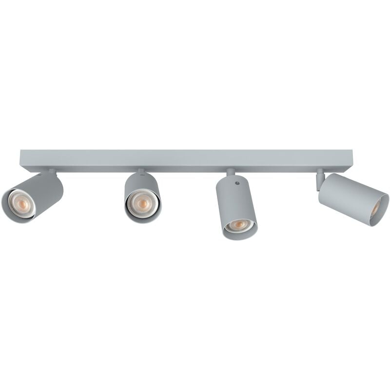 foto del prodotto form l plafoniera, 4x gu10, max 33w, metallo, grigio, l.60cm lumicom