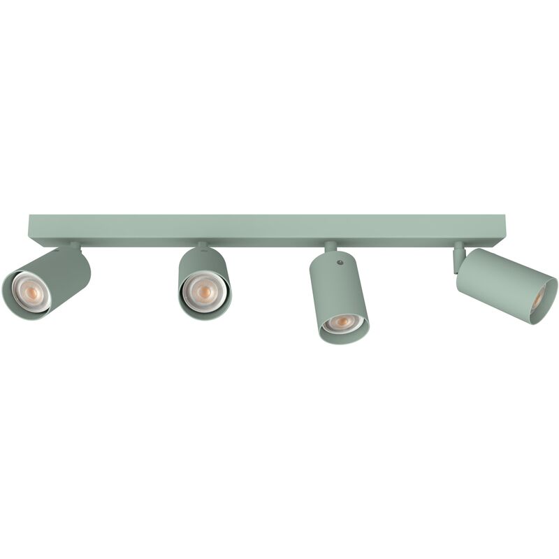 foto del prodotto form l plafoniera, 4x gu10, max 33w, metallo, iceberg green, l.60cm lumicom