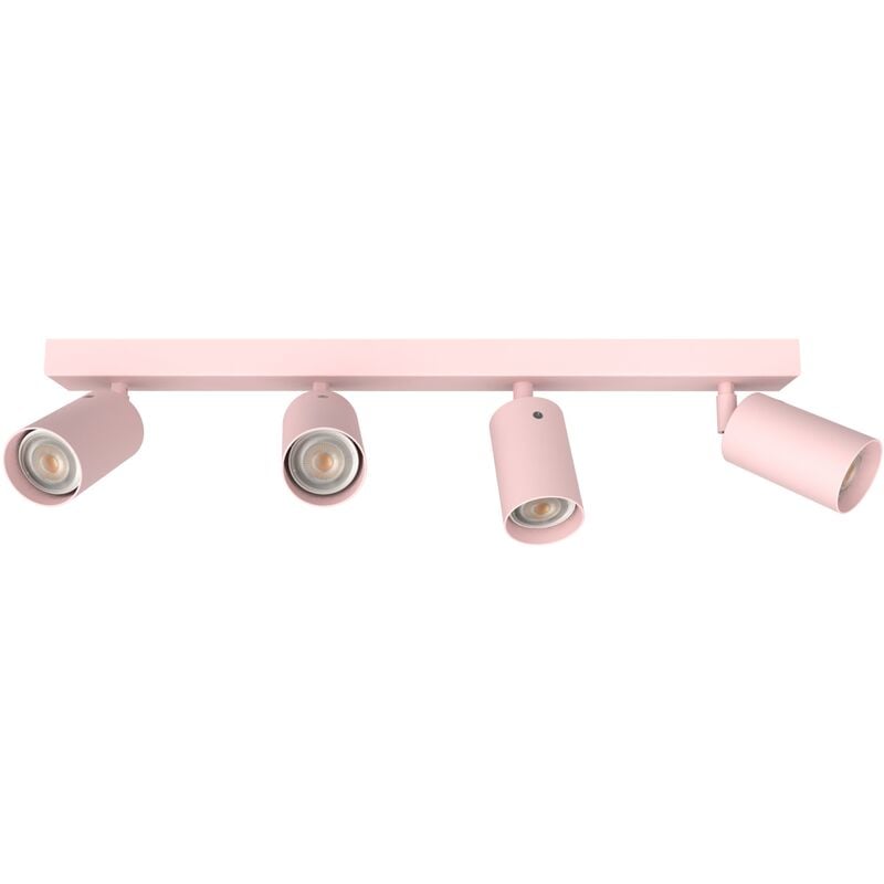 foto del prodotto form l plafoniera, 4x gu10, max 33w, metallo, rosa, l.60cm lumicom