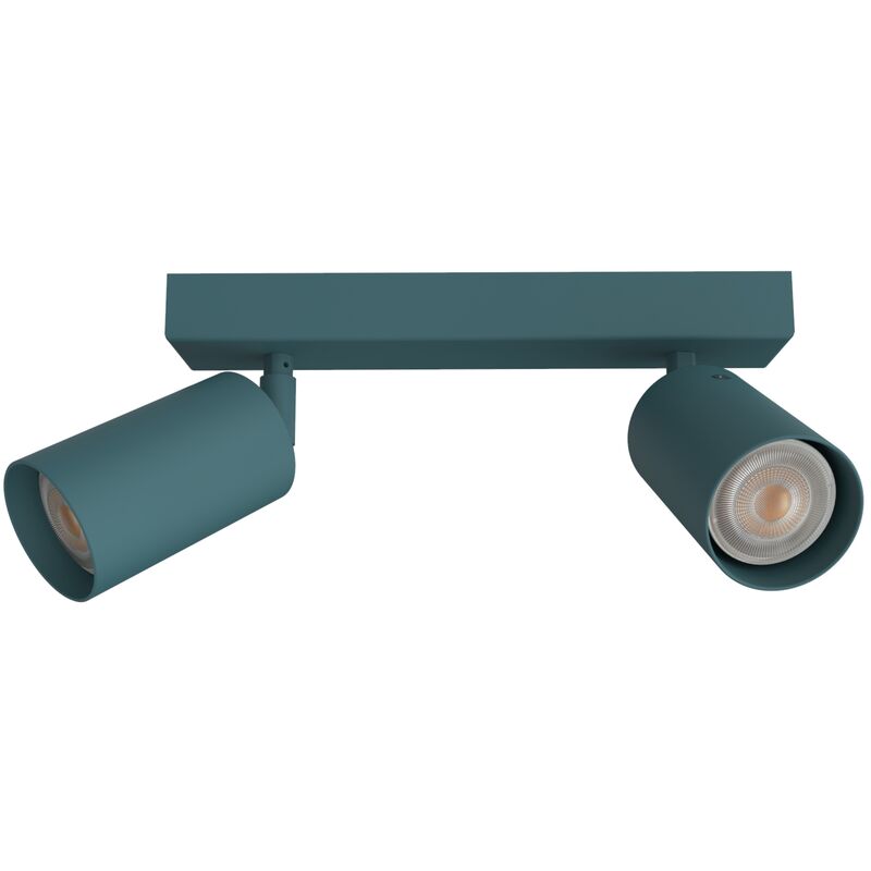 foto del prodotto form m plafoniera, 2x gu10, max 33w, metallo, blu mediterraneo, l.30cm lumicom