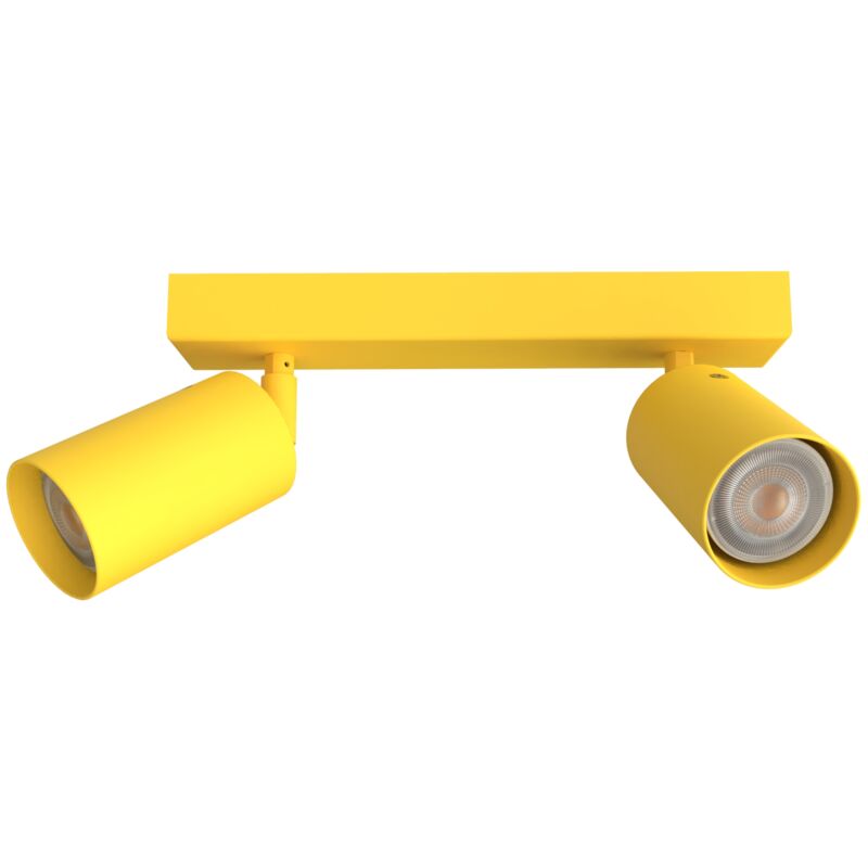 foto del prodotto form m plafoniera, 2x gu10, max 33w, metallo, giallo, l.30cm lumicom