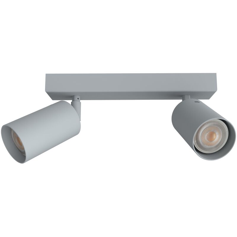 foto del prodotto form m plafoniera, 2x gu10, max 33w, metallo, grigio, l.30cm lumicom