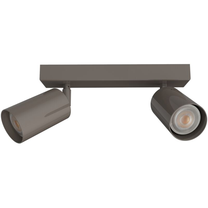 foto del prodotto form m plafoniera, 2x gu10, max 33w, metallo, tortora lucido, l.30cm - lumicom