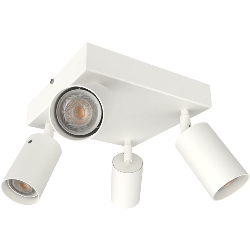 foto del prodotto form q plafoniera, 4x gu10, max 33w, metallo, bianco opaco, 30x30cm lumicom