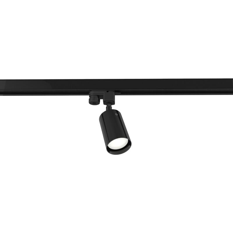 foto del prodotto form track, 1x gu10, max 33w, metallo, nero lucido, d.6cm lumicom