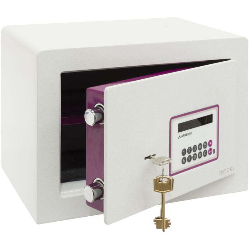 foto del prodotto forma evolution cassaforte con chiave e codice, cassaforte mobile, apertura con tastiera e chiave, cassaforte elettronica, doppia sicurezza s 25 x