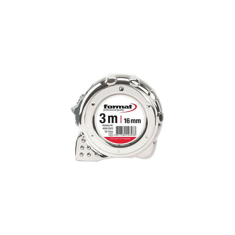 foto del prodotto format metro a nastro tascabile chrom 3mx16mm bianco