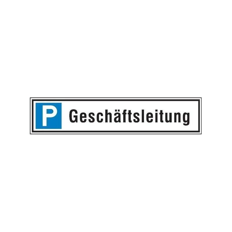 foto del prodotto format strecken parkplatzschild 520 x110 mm alu g leit.