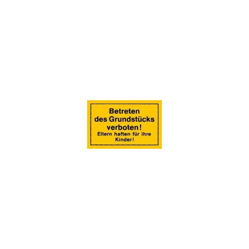 foto del prodotto format strecken verbotsschild 250x150mm betreten des grund unit ss