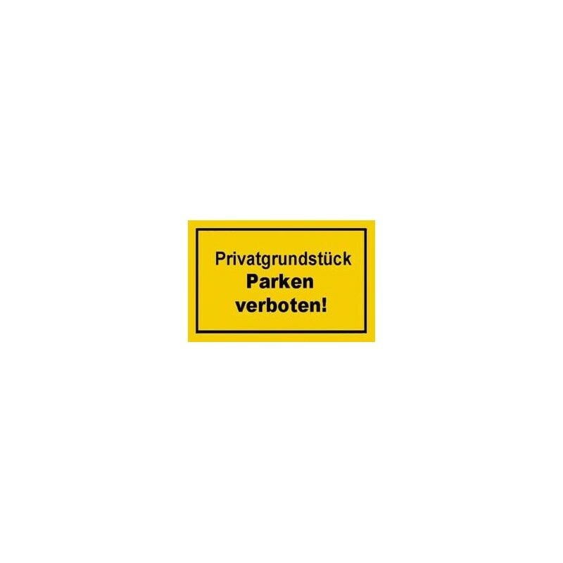 foto del prodotto format strecken verbotsschild 250x150mm privatgrund unit s parken