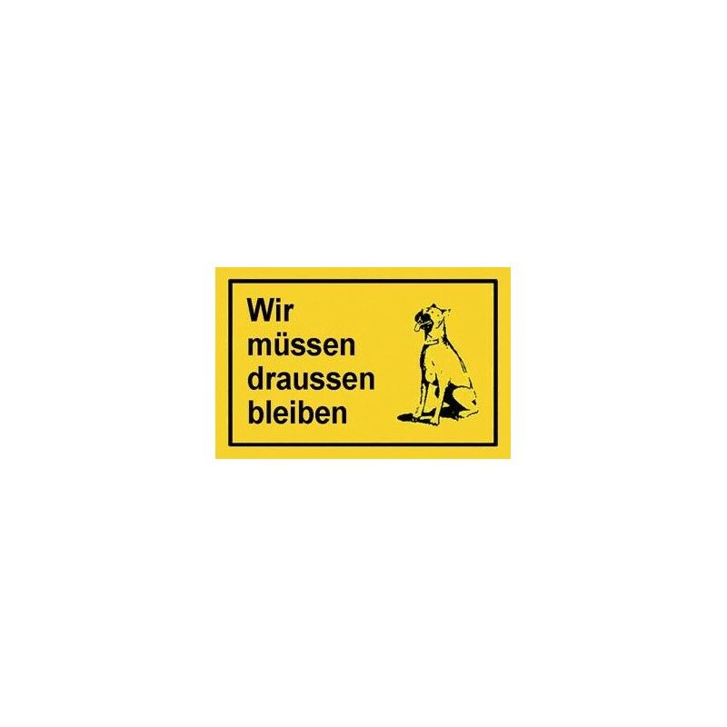 foto del prodotto format strecken verbotsschild 250x150mm wir m ssen drau en blei