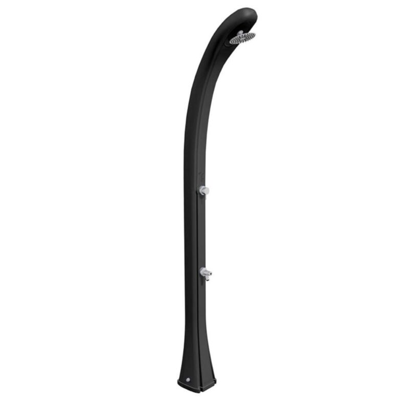 foto del prodotto formidra doccia solare da esterno so happy 28l 216x24x26cm hdpe riciclabile risciacquo a pedale, soffione, miscelatore caldo freddo antracite