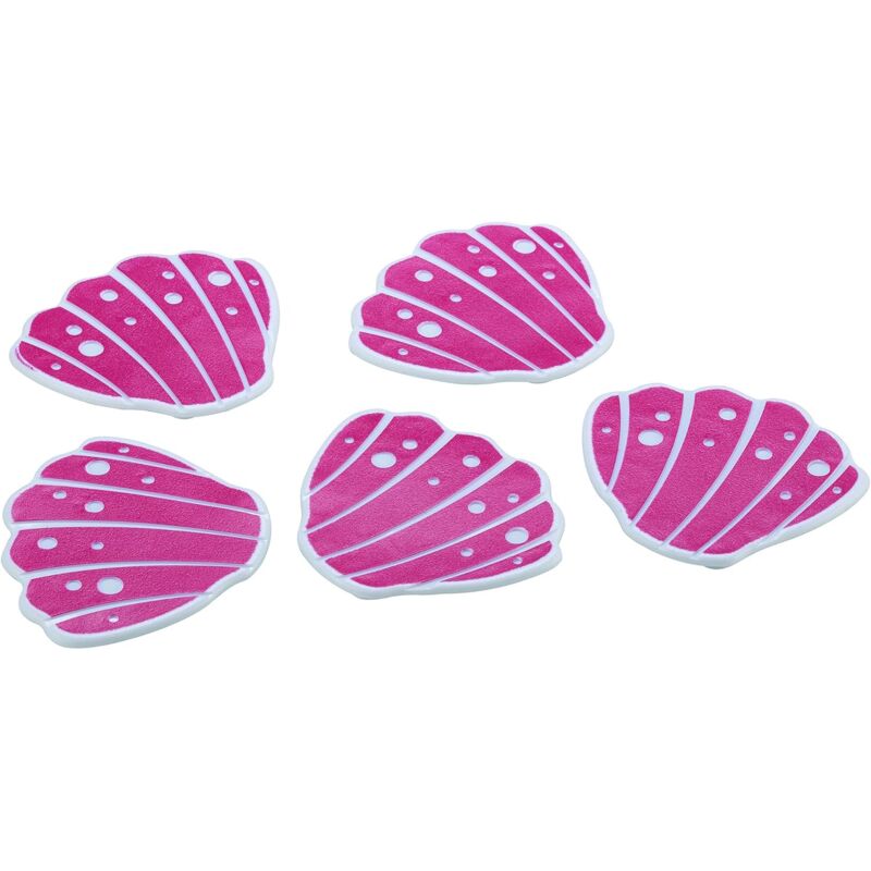 foto del prodotto formine antiscivolo conchiglia in pvc set 5 pz rosa 10x10cm king home
