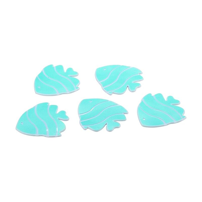 foto del prodotto formine antiscivolo pesciolino in pvc set 5 pz azzurro 12,7x12,7 cm king home