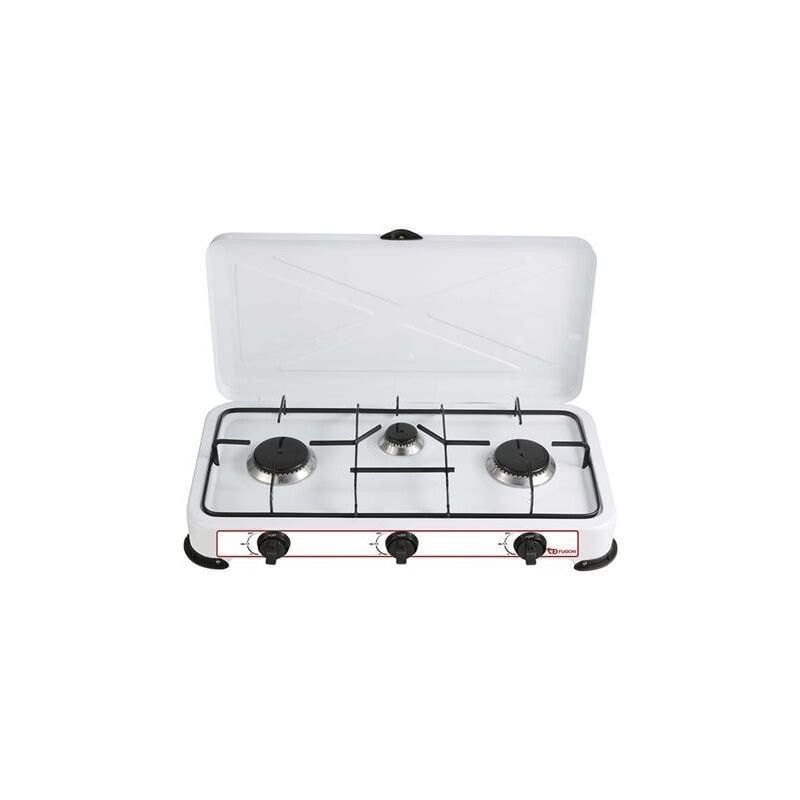 foto del prodotto fornello 2 fuochi a gas gpl - fornello a 2 bruciatori campagna campeggio