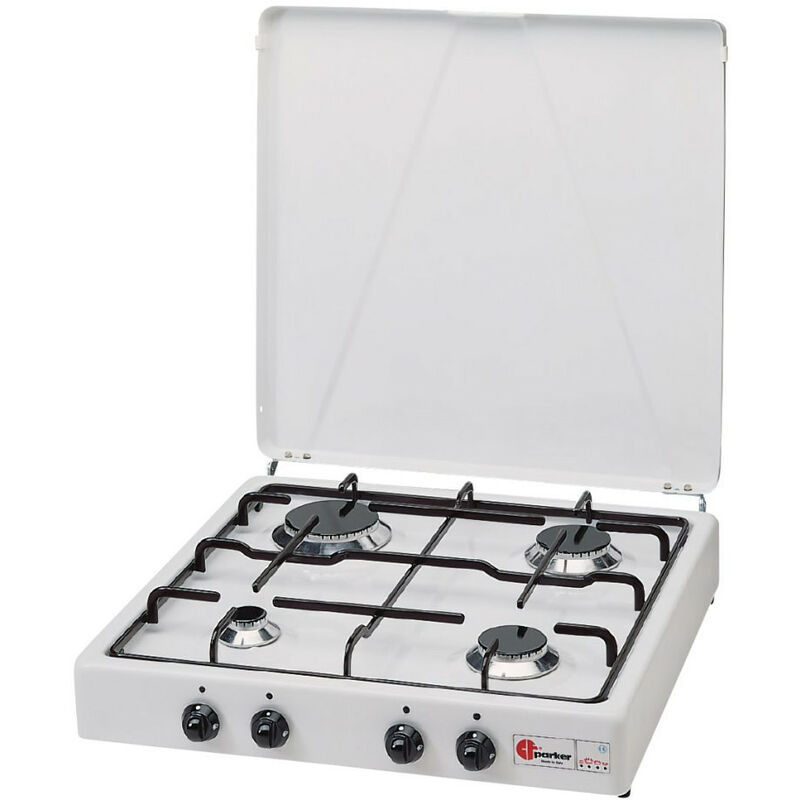 foto del prodotto fornello 4 fuochi a gas gpl metano made in italy mod. 542gp metano