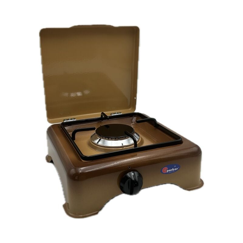 foto del prodotto fornello a gas 1 fuoco con valvola di sicurezza marrone sfumato - 5321sfgps