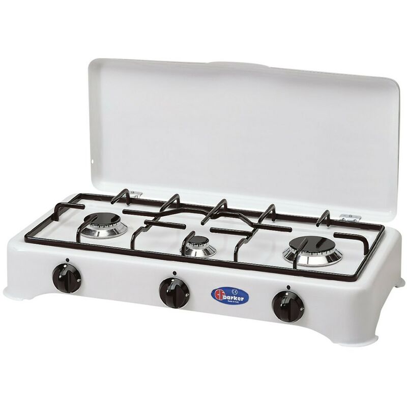 foto del prodotto fornello a gas gpl metano 3 tre fuochi mod. 5327cbgp metano