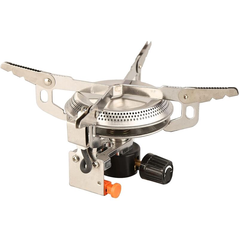 foto del prodotto fornello a gas portatile 3500watt fornellino da campeggio bruciatore portatile con accensione piezoelettrica