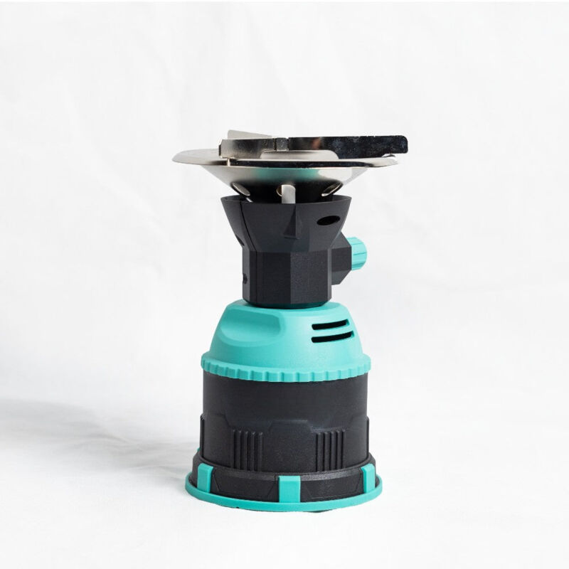 foto del prodotto fornello a gas portatile in acciaio inox con accensione piezo per campeggio