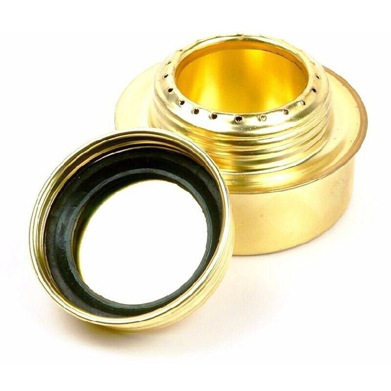 foto del prodotto fornello da campeggio antivento, fornello portatile con spray ad alcool solido oro 2 pezzi