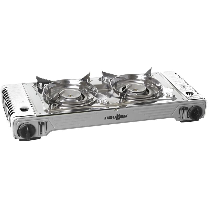 foto del prodotto fornello devil double grill grigio brunner