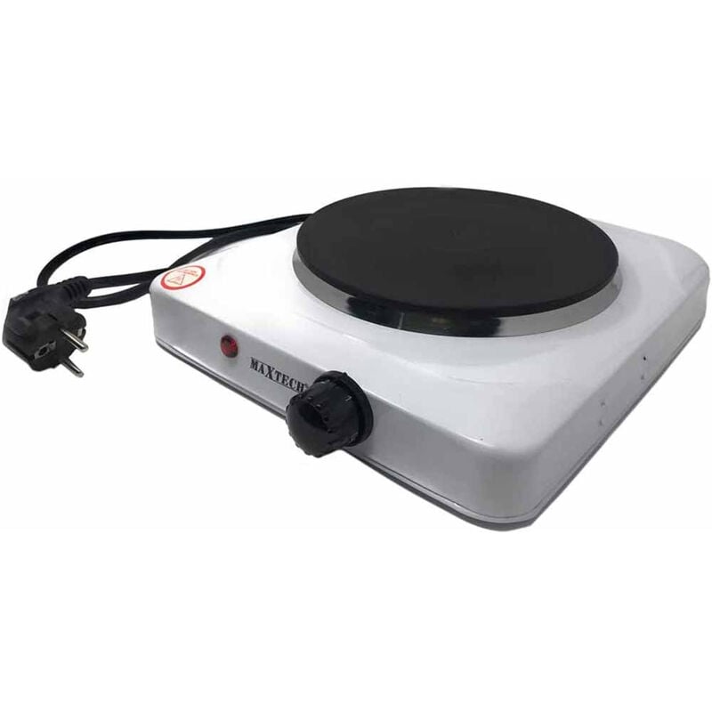 foto del prodotto fornello elettrico 1500 watt con temperatura regolabile piastra elettrica portatile 18,5 cm da viaggio campeggio vacanza h 002a