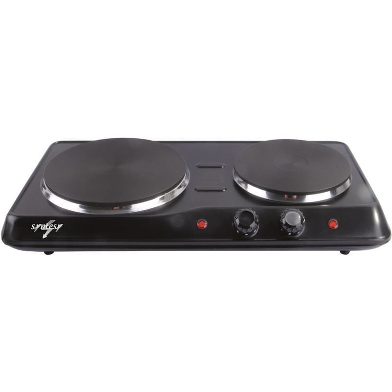 foto del prodotto fornello elettrico 2 piastre 2500w 1000 1500w piastre ghisa mm.155 e 185