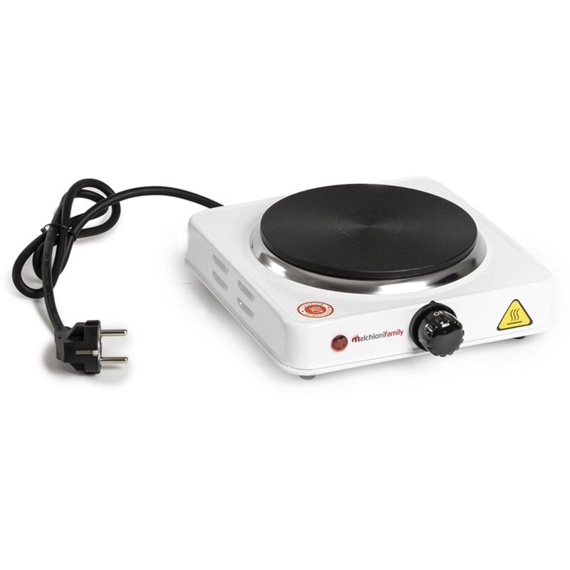 foto del prodotto fornello elettrico a 1 piastra bianco 1000w cook1