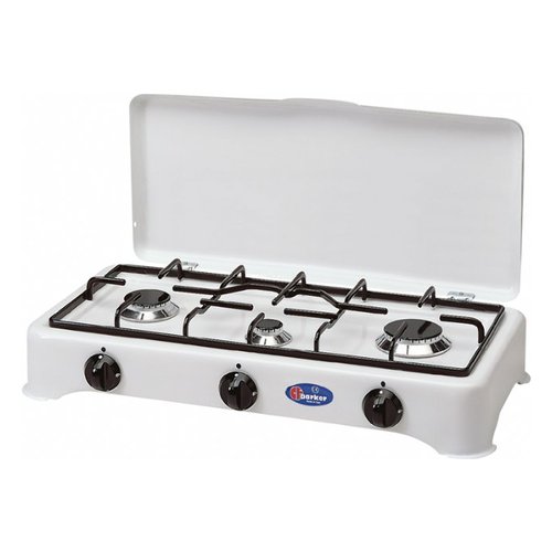 foto del prodotto fornello gpl 3 fuochi bianco 5327cgp