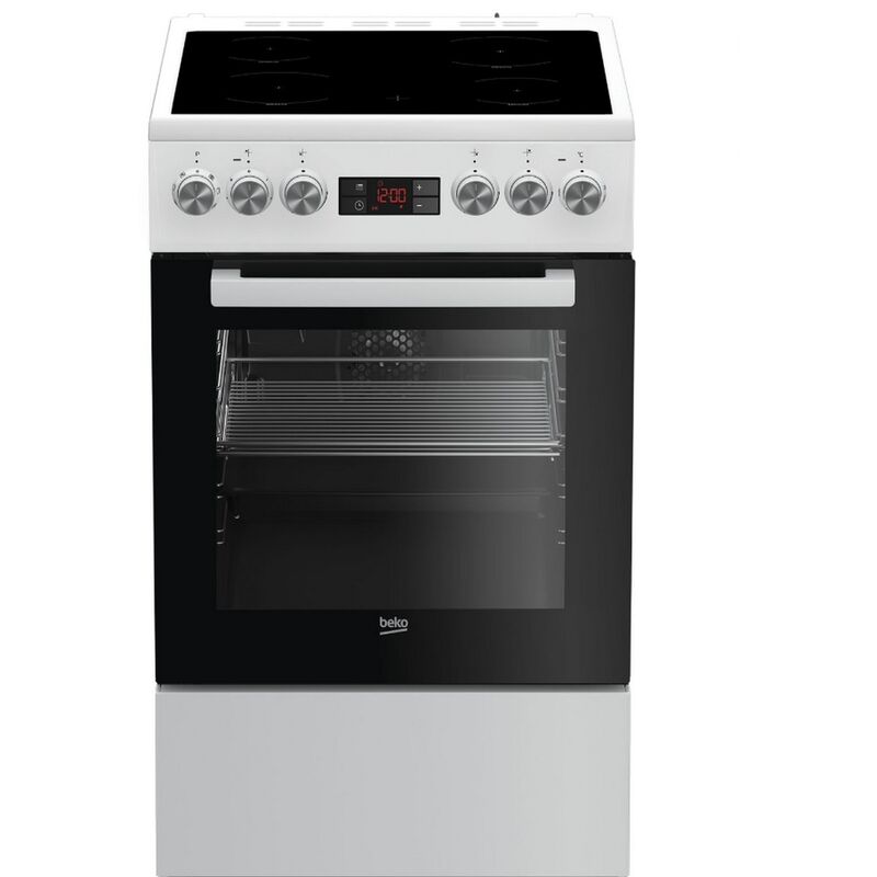 foto del prodotto fornello in vetroceramica da 60 l 4 fuochi bianco fse57302gwc beko