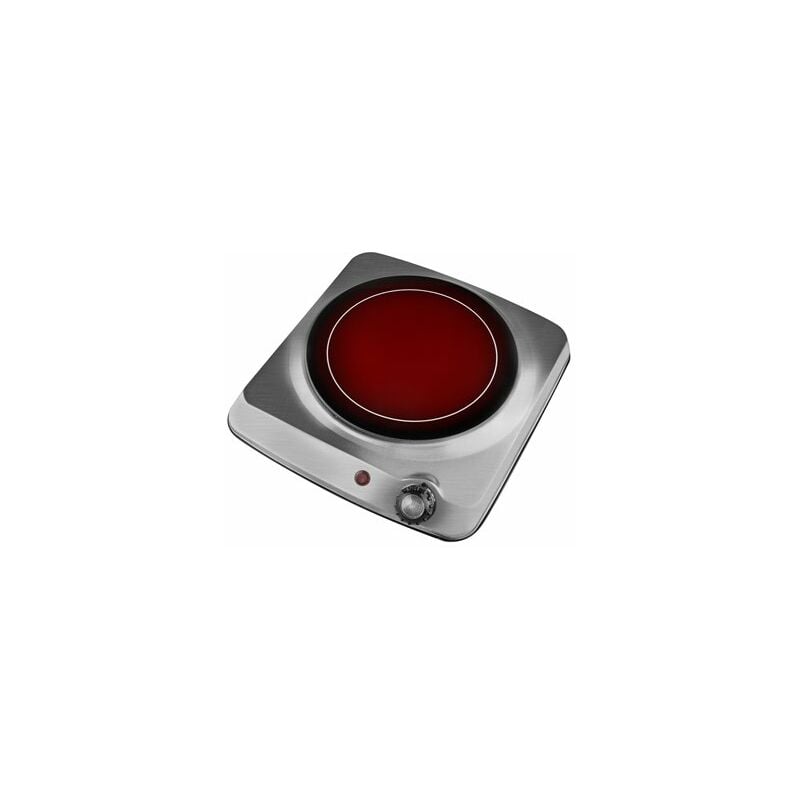 foto del prodotto fornello in vetroceramica in acciaio inox 1 fuoco 1200w k ken