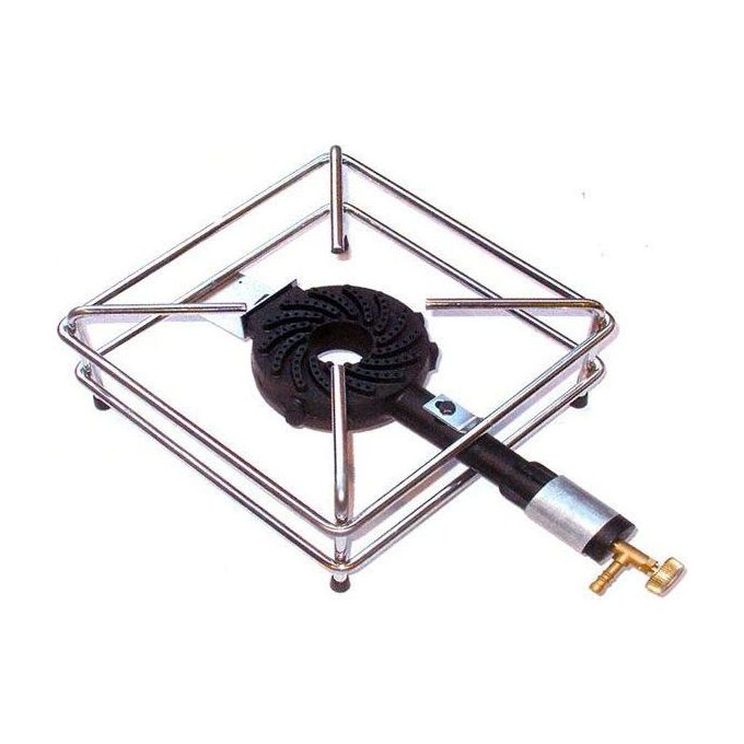 foto del prodotto fornellone gas gpl 4 piedi cromato 30x30