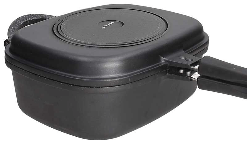foto del prodotto fornetto multifunzione rettangolare xl con 3 accessori in alluminio nero sphera
