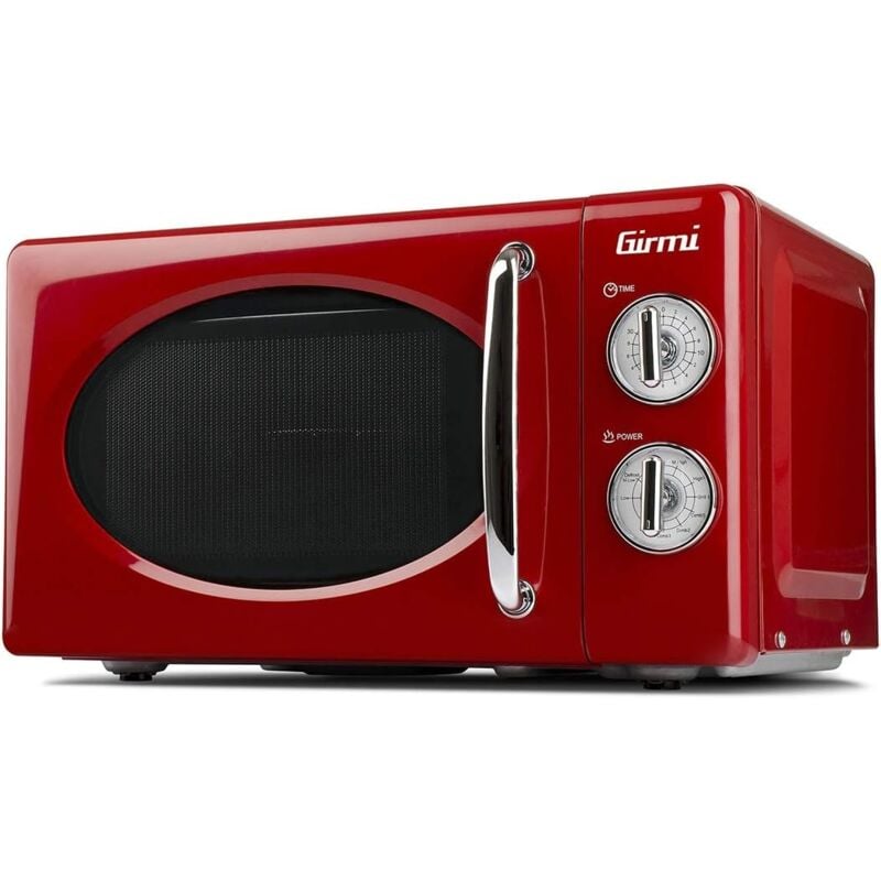 foto del prodotto forno a cottura microonde 20 lt fm21 retrò vintage rosso - girmi