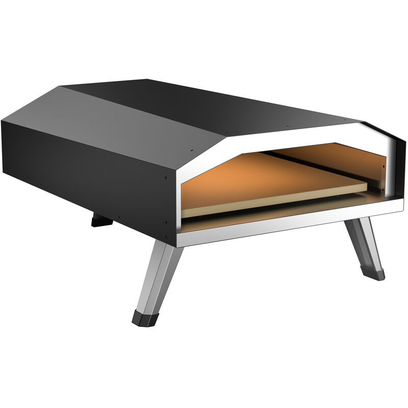 foto del prodotto forno a gas per pizza con pietra 330x330mm portatile per giardino e campeggio fornetto da esterno toboli