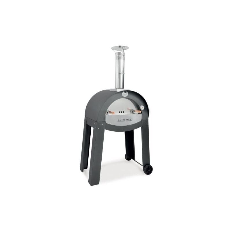 foto del prodotto forno a legna 70x50 cm clemy 70 antracite