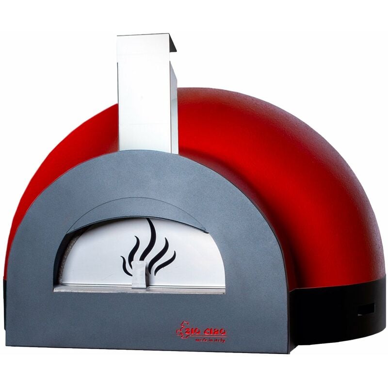 foto del prodotto forno a legna da esterno cottura diretta in refrattario zio ciro subito cotto 100 rosso