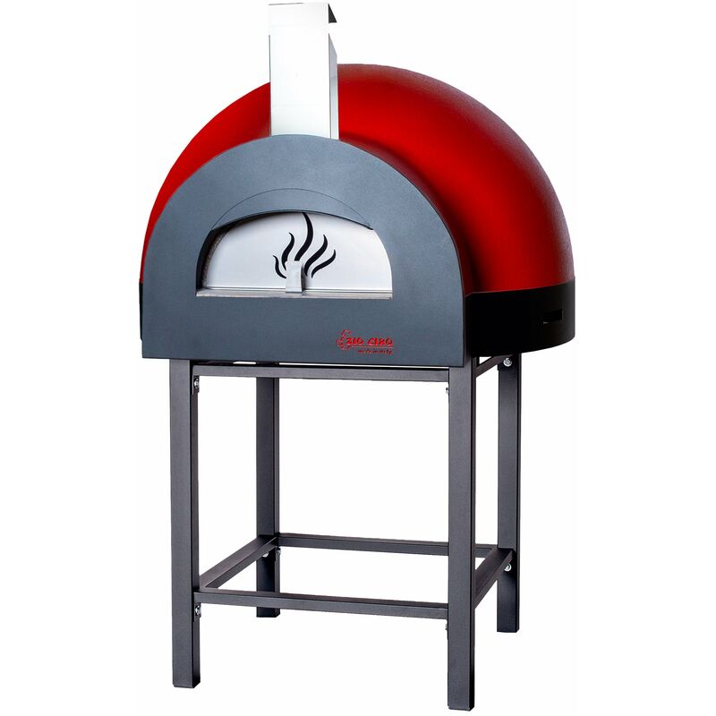 foto del prodotto forno a legna da esterno cottura diretta in refrattario zio ciro subito cotto 100 rosso