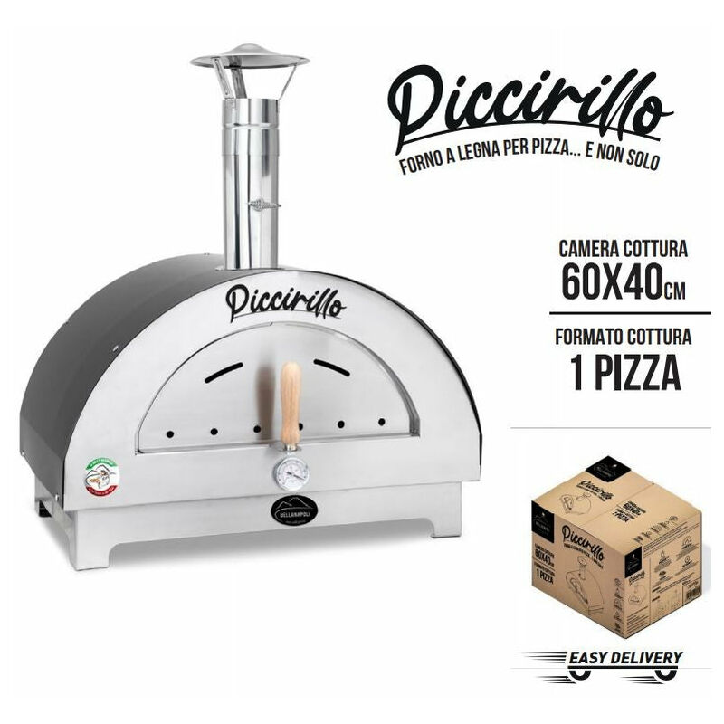 foto del prodotto forno a legna per pizze a cottura diretta su pietra bella napoli piccirillo