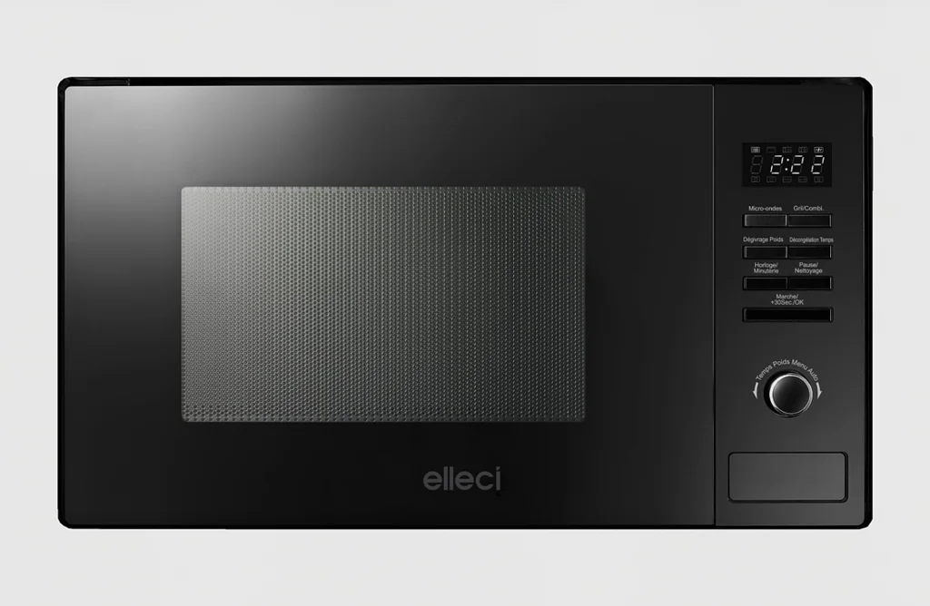 foto del prodotto forno a microonde da incasso plano elleci mw fmsp28168ws multifunzione 60 cm capacit 28l classe a granitek nuvola 79