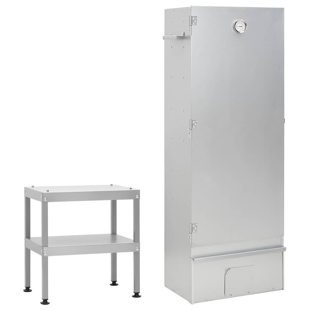 foto del prodotto forno affumicatore bbq con tavolino in acciaio zincatocod mxl 125386