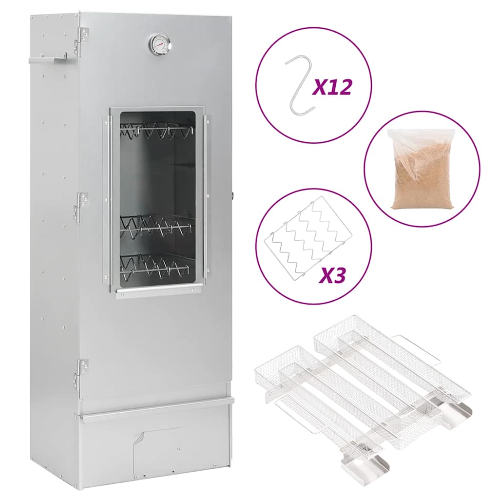 foto del prodotto forno affumicatore bbq generatore fumo freddo acciaio zincato