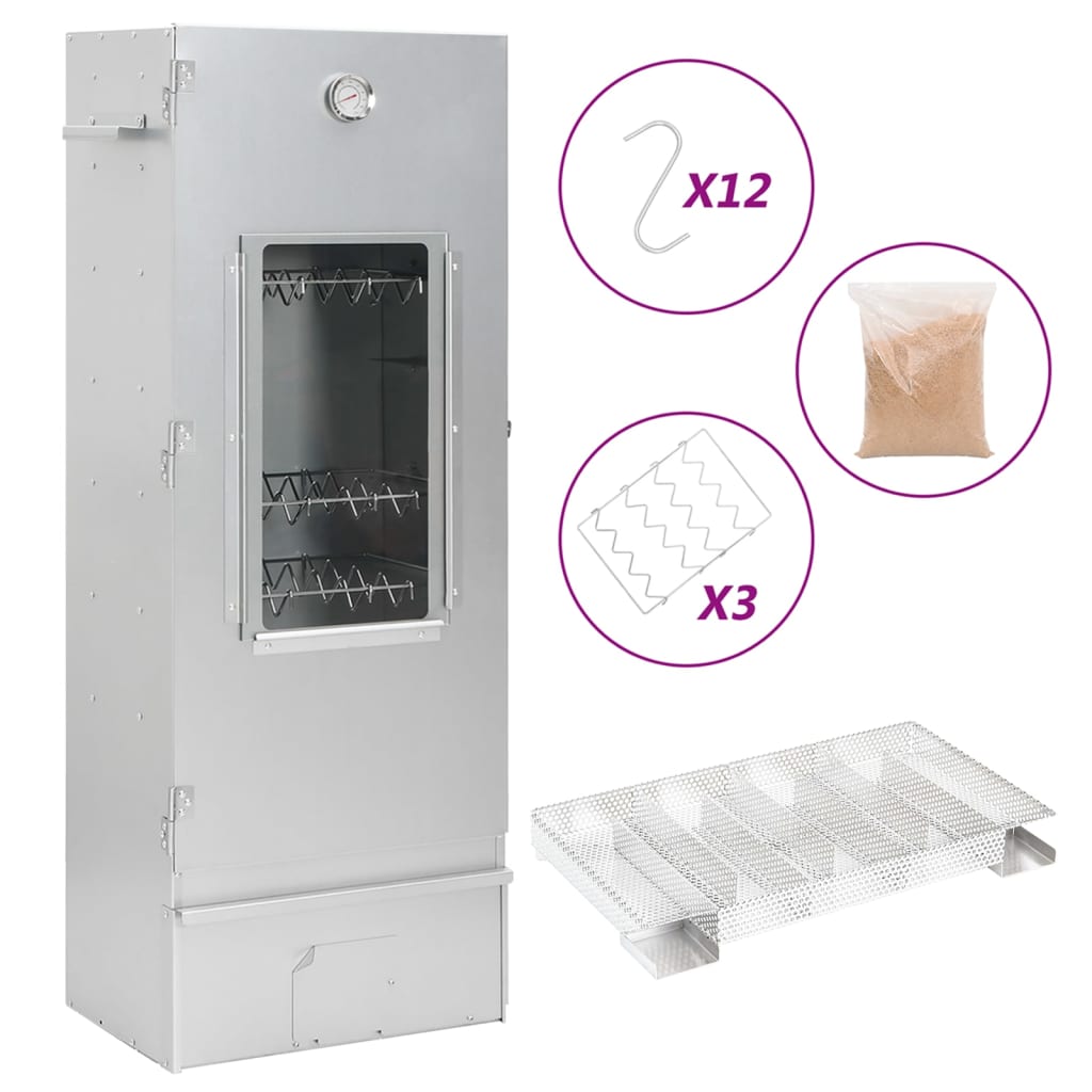 foto del prodotto forno affumicatore bbq generatore fumo freddo acciaio zincatocod mxl 131685
