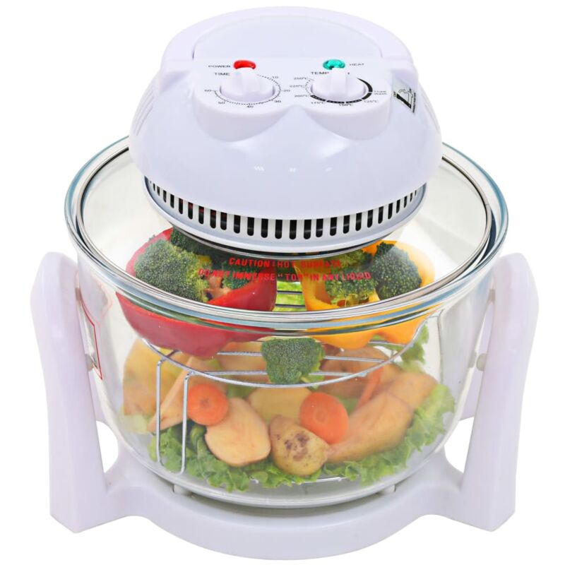 foto del prodotto forno alogeno a convezione con anello di estensione 800 w 10 l - vidaxl