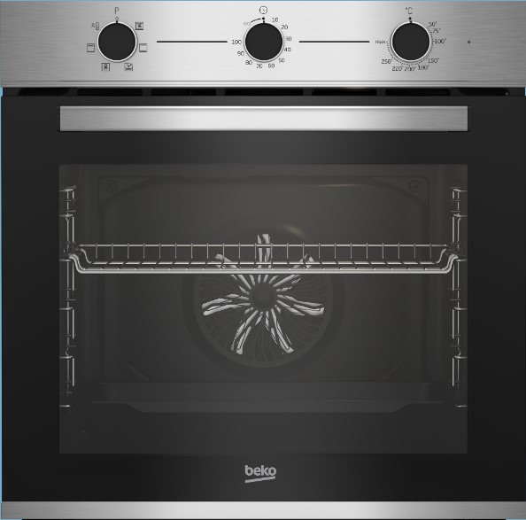foto del prodotto forno beko da incasso multifunzione elettrico ventilato capacit 72 lt classe a 6 funzioni colore inox bbie12100x