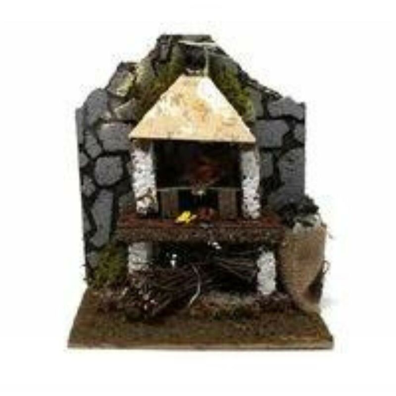 foto del prodotto forno con lampada effetto fiamma 15x10 cm 11397