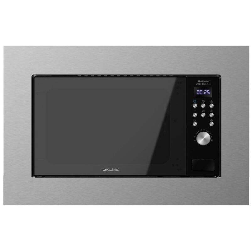 foto del prodotto forno digitale a microonde da incasso de 20 litri capacit con grill, 700 w potenza e 9 funzioni preimpostate.