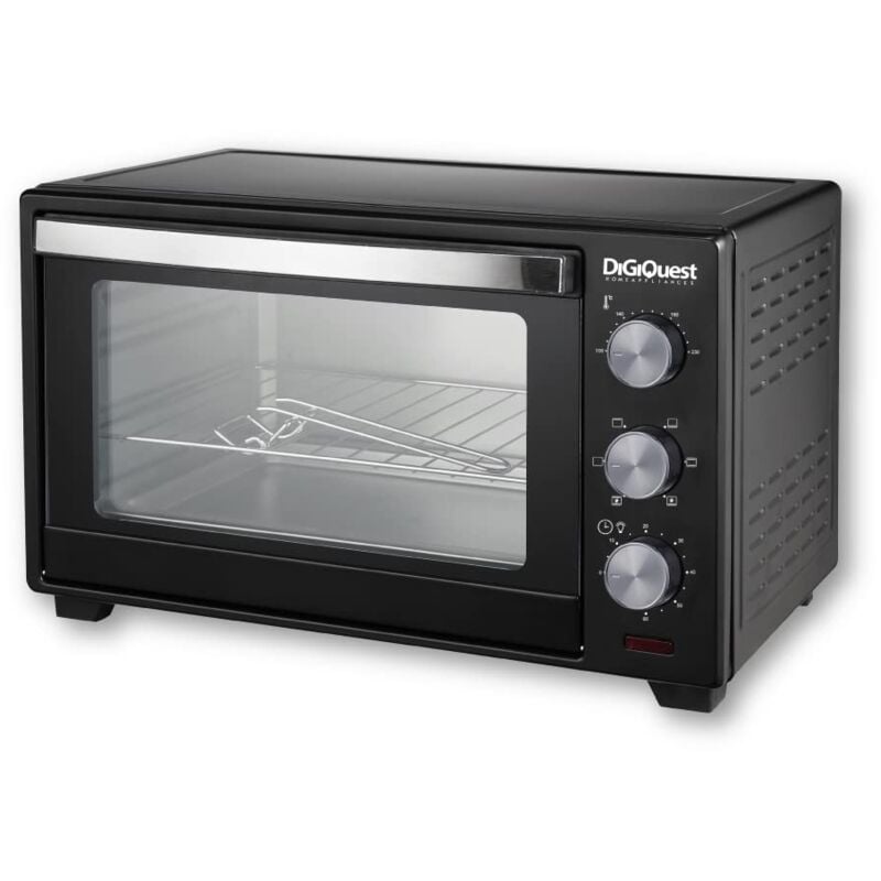foto del prodotto forno elettrico 30l1600watt ventilato timer 60 min. con spegnimento automatico e illuminazione interna - doppio vetro temperato resistente al calore