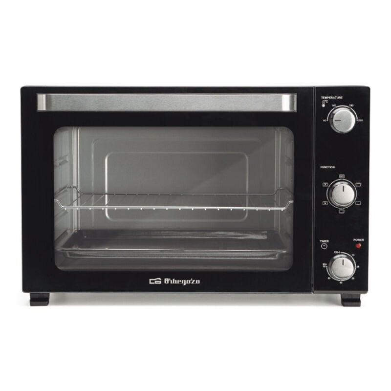 foto del prodotto forno elettrico da tavolo 60l orbegozo funzione di convezione 60,2 x 38,6 x 47 cm timer temperatura regolabile
